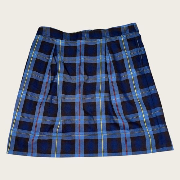 Lands’ End Blue, Yellow, Red, & Black Plaid Tartan Skorts Girls Size 16 - Picture 3 of 7
